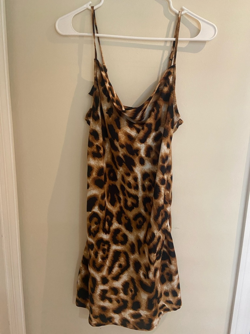 Forever 21 Leopard Print Mini Dress in Brown and Black